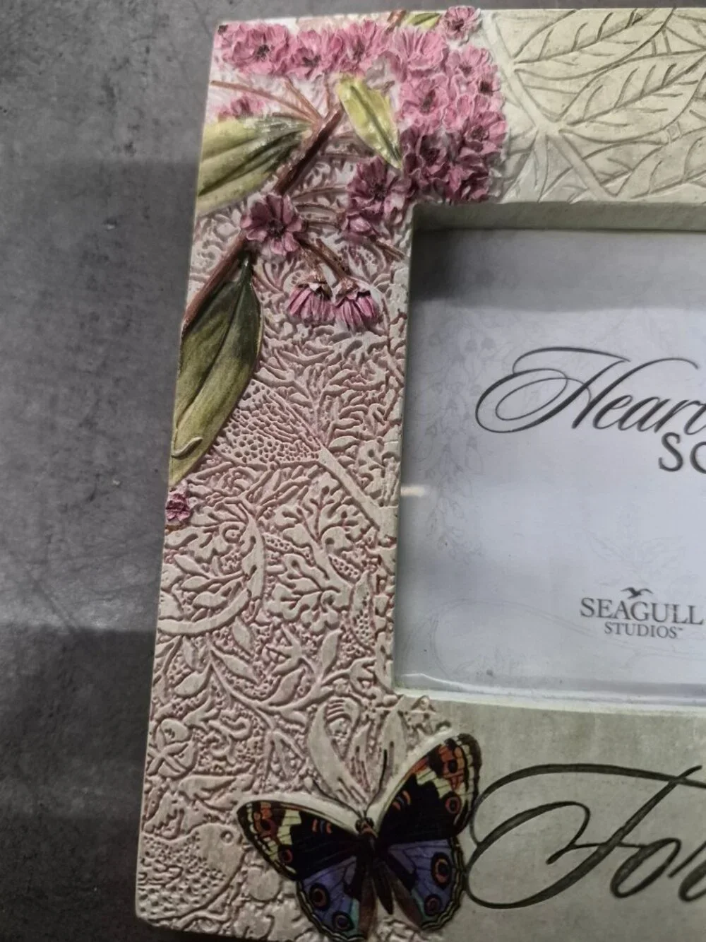 Hearts Song Forever Picture Frame By Seagull Studios With Floral & Bird Design